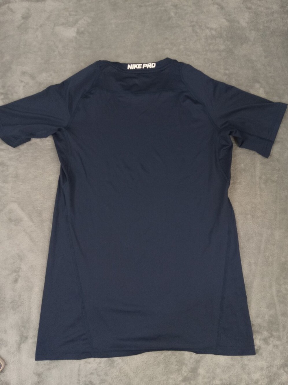 Nike Pro Men's Dri-FIT Short Sleeve Tee - Black with White Swoosh Size Small - Picture 6 of 11